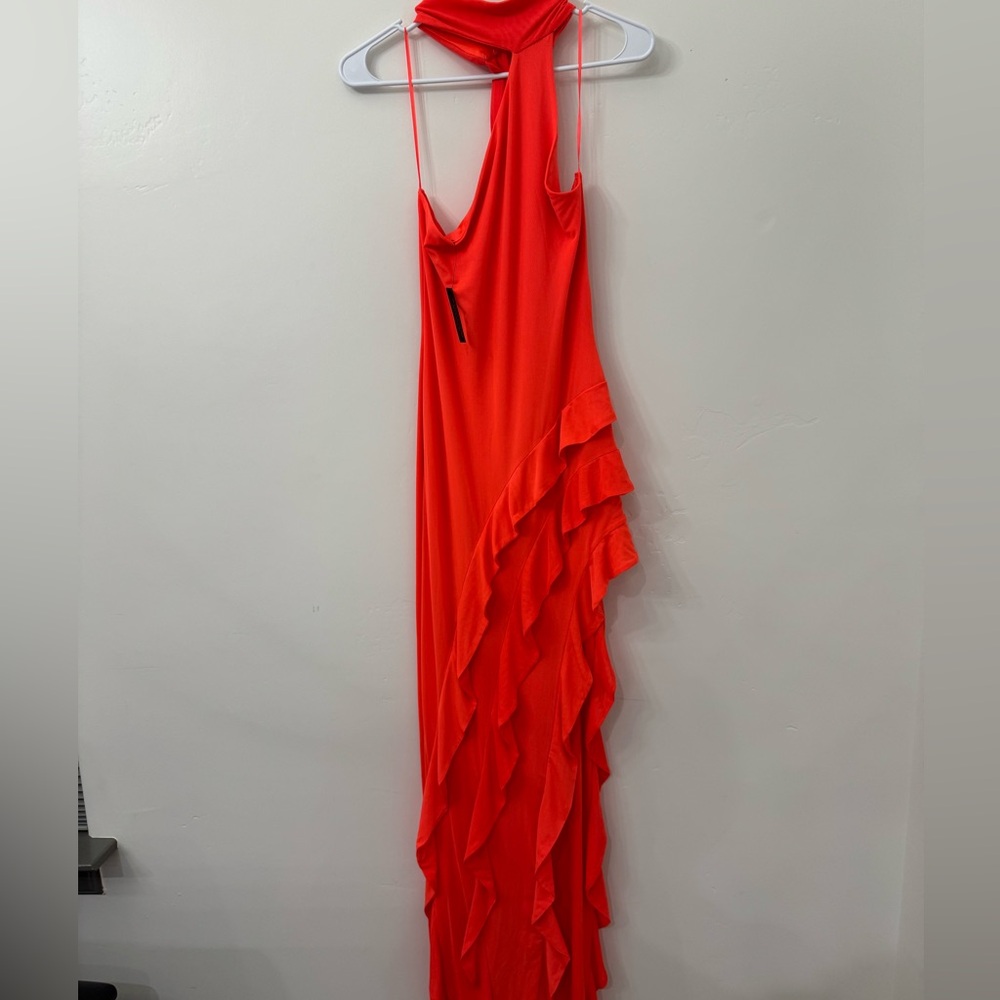 AFRM Halter Ruffle Maxi Dress - Picture 4 of 13